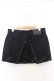 画像2: HYSTERIC GLAMOUR / バックレースアップマイクロミニデニムスカート 26インチ ブラック O-26-03-12-1054-PU-SK-OW-OS (2)