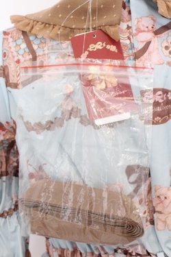 画像4: axes femme kawaii / お菓子の家柄ワンピース M ミント O-26-03-12-1005-AX-BL-IG-OS