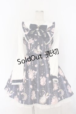 画像1: LIZ LISA / ジュエリー柄ワンピース M ネイビー O-26-03-12-1006-LO-OP-IG-OS