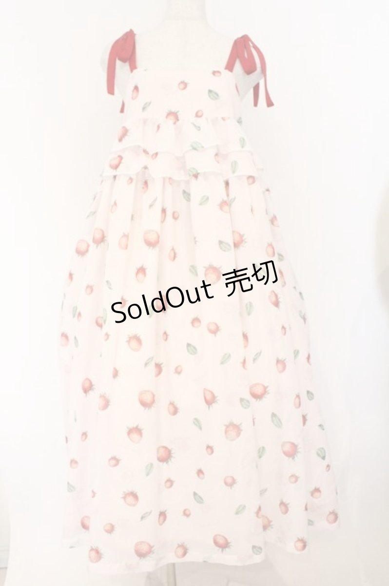 画像1: Maison de minette / La Fraise de Minette Camisole Dress（ラフレーズ ド ミネット キャミソールワンピース）  ピンク O-26-03-12-1007-LO-OP-IG-OS (1)