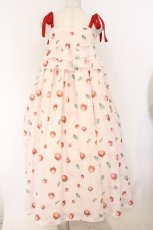 画像1: Maison de minette / La Fraise de Minette Camisole Dress（ラフレーズ ド ミネット キャミソールワンピース）  ピンク O-26-03-12-1007-LO-OP-IG-OS (1)