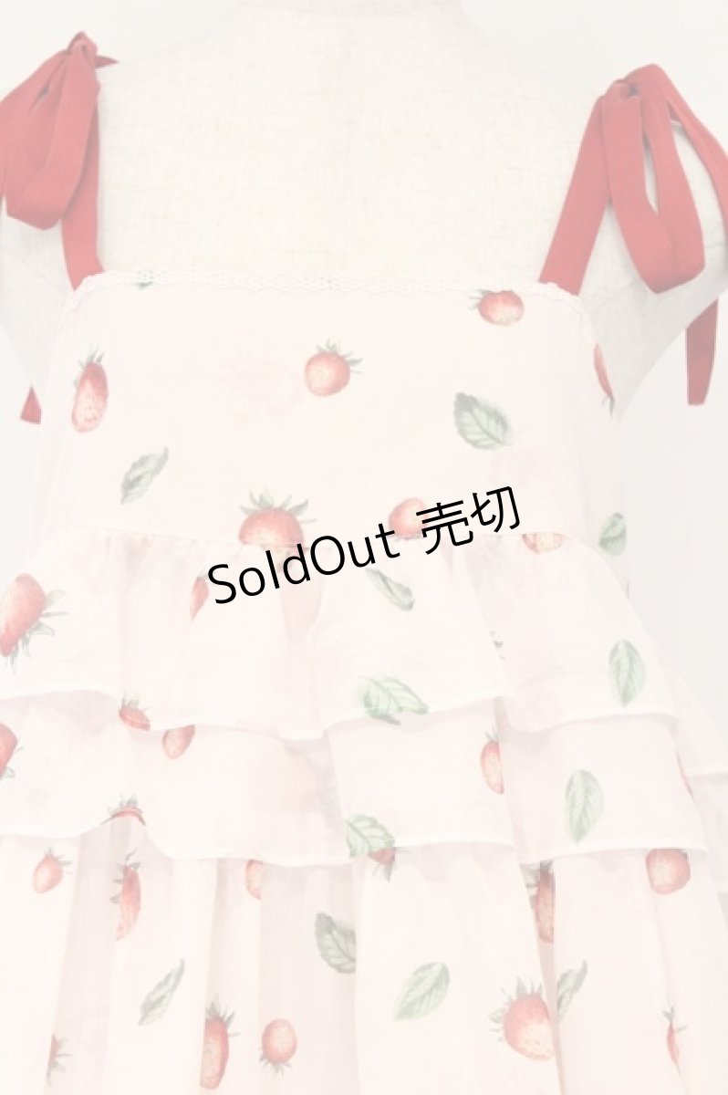 画像2: Maison de minette / La Fraise de Minette Camisole Dress（ラフレーズ ド ミネット キャミソールワンピース）  ピンク O-26-03-12-1007-LO-OP-IG-OS (2)