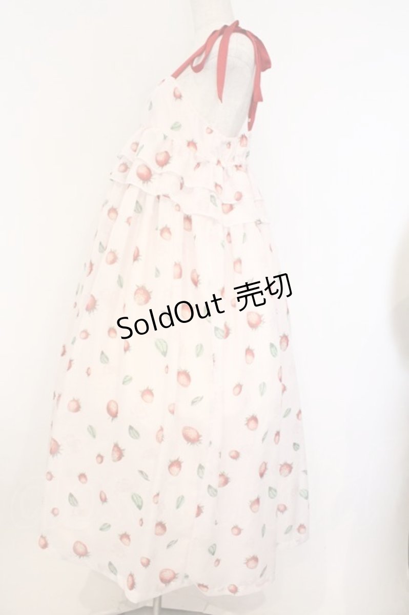 画像3: Maison de minette / La Fraise de Minette Camisole Dress（ラフレーズ ド ミネット キャミソールワンピース）  ピンク O-26-03-12-1007-LO-OP-IG-OS (3)