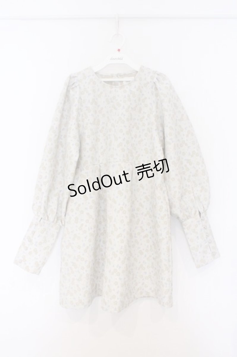 画像1: merry jenny / ジャガードフレアミニワンピース  アイボリー O-26-03-12-1008-LO-OP-IG-OS (1)