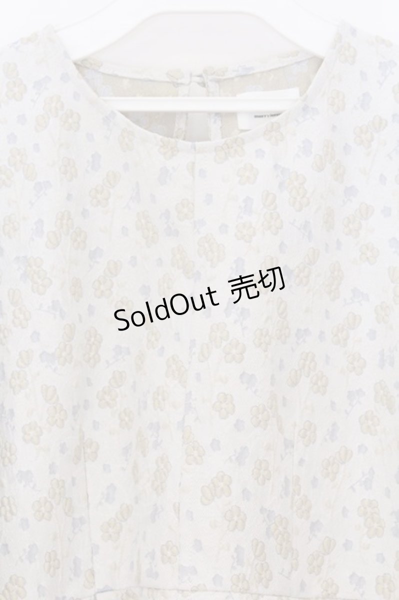 画像2: merry jenny / ジャガードフレアミニワンピース  アイボリー O-26-03-12-1008-LO-OP-IG-OS (2)