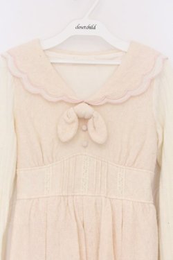 画像2: LIZ LISA / 鉤針×ファーワンピース  アイボリー O-26-03-12-1011-LO-OP-IG-OS