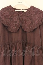 画像2: merry jenny / レースフリルカラーミニワンピース  パープル O-26-03-12-1012-LO-OP-IG-ZT513 (2)