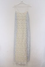 画像1: merry jenny / flower × check キャミワンピース  アイボリー×サックス×イエロー O-26-03-12-1014-LO-OP-IG-OS (1)