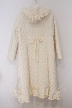 画像4: PINK HOUSE / フリルフード付きキルティングロングコート  アイボリー O-26-03-12-1016-LO-CO-IG-OS