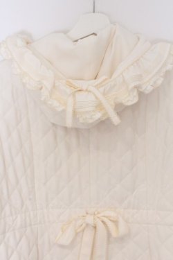 画像5: PINK HOUSE / フリルフード付きキルティングロングコート  アイボリー O-26-03-12-1016-LO-CO-IG-OS