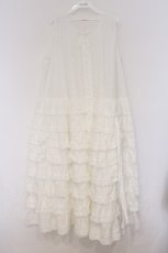 画像1: PINK HOUSE / たくし上げリボン付きワンピース  シロ O-26-03-12-1018-LO-OP-IG-OS (1)