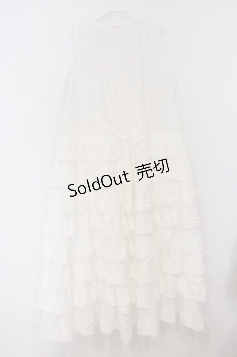 画像4: PINK HOUSE / たくし上げリボン付きワンピース  シロ O-26-03-12-1018-LO-OP-IG-OS (4)