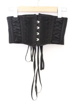 画像1: ATELIER PIERROT / Blooming Rose ショートコルセット  ブラック O-26-03-12-1021-EL-TO-IG-OS