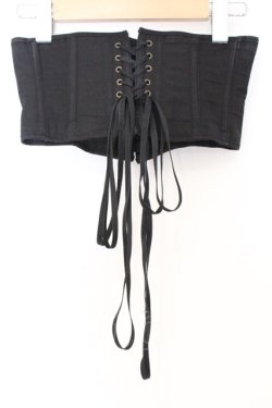 画像3: ATELIER PIERROT / Blooming Rose ショートコルセット  ブラック O-26-03-12-1021-EL-TO-IG-OS