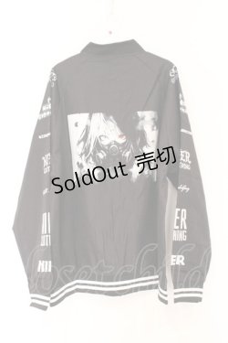 画像3: NieR Clothing / 内ポケット付き高品質 BLOUSON JACKET【GAS MASK】 ジャケット  ブラック O-26-03-12-1023-PU-JA-IG-OS