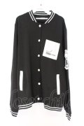 NieR Clothing / ポケットブルゾン風カーディガン  ブラック×ホワイト O-26-03-12-1027-PU-JA-IG-OS