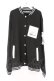 画像1: NieR Clothing / ポケットブルゾン風カーディガン  ブラック×ホワイト O-26-03-12-1027-PU-JA-IG-OS (1)