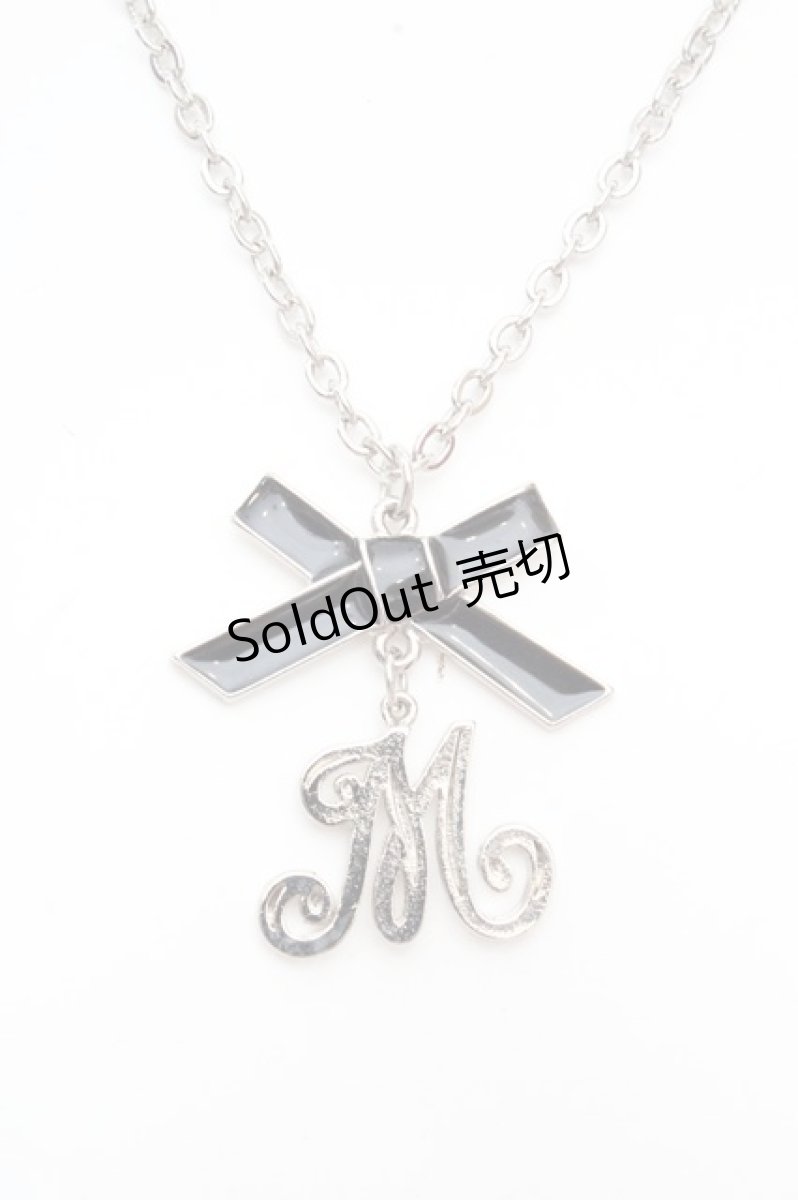 画像1: MILK / ロゴリボンネックレス  シルバー O-26-03-12-007-ML-AC-OW-ZT649-F004 (1)
