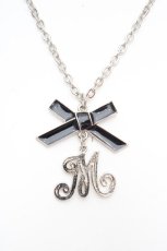 画像1: MILK / ロゴリボンネックレス  シルバー O-26-03-12-007-ML-AC-OW-ZT649-F004 (1)