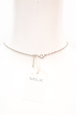 画像3: MILK / ロゴリボンネックレス  シルバー O-26-03-12-007-ML-AC-OW-OS