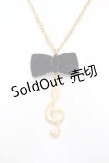 Fi.n.t / 別珍リボン使いネックレス  ゴールド×クロ O-26-03-12-008-CA-AC-OW-OS