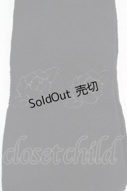 画像2: Emily Temple cute / ローズpt透かしオーバーニーソックス  クロ O-26-03-12-012-ET-ZA-OW-OS