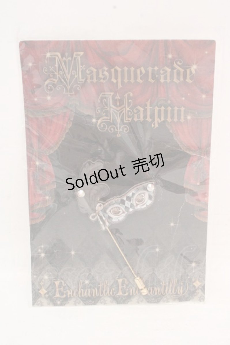 画像1: Enchantlic Enchantilly / マスカレード・ハットピン  クロ O-26-03-12-014-LO-AC-OW-ZT0314J (1)