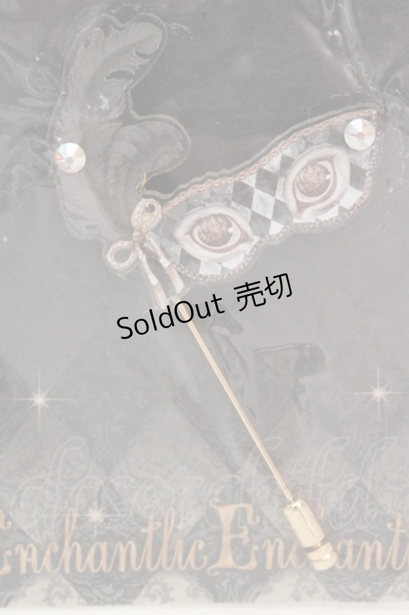 画像2: Enchantlic Enchantilly / マスカレード・ハットピン  クロ O-26-03-12-014-LO-AC-OW-ZT0314J (2)