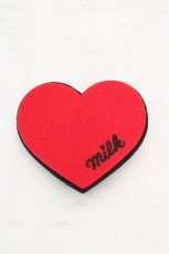 画像1: MILK / フェルトハートバレッタ  アカ O-26-03-12-017-ML-ZA-OW-ZT0314J (1)