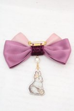 画像3: Enchantlic Enchantilly / うさぎリボンブローチ  ラベンダー O-26-03-12-019-LO-AC-OW-ZT649-F003 (3)