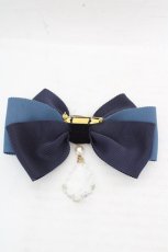 画像3: Enchantlic Enchantilly / クリアモチーフリボンブローチ  ネイビー O-26-03-12-025-LO-AC-OW-ZT649-F003 (3)