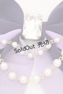画像2: Enchantlic Enchantilly / すみれの宝石箱パールリボンブローチ  バイオレット O-26-03-12-029-LO-ZA-OW-OS