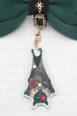 画像2: Enchantlic Enchantilly / コウモリ公爵リボンバレッタ  グリーン O-26-03-12-030-LO-AC-OW-ZT649-F003 (2)