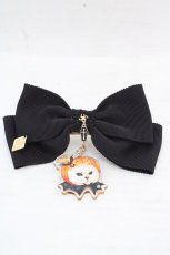 画像1: Enchantlic Enchantilly / ジャックオーランタンリボンバレッタ  クロ O-26-03-12-031-LO-AC-OW-ZT649-F003 (1)
