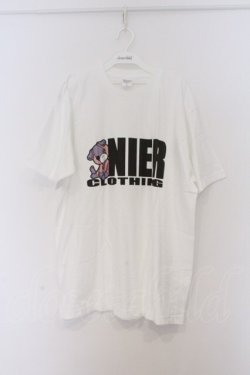 画像1: NieR Clothing / プリントTシャツ XL ホワイト×ちゃむちゃむ O-26-03-13-032-PU-TS-OW-OS