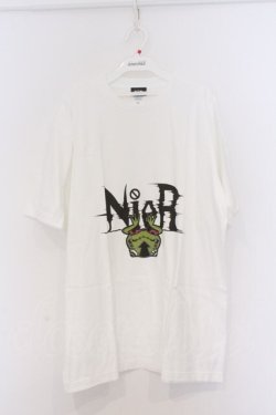 画像1: NieR Clothing / プリントTシャツ XL ホワイト×ブル君 O-26-03-13-033-PU-TS-OW-OS