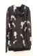 画像3: NieR Clothing / 転写ZIPパーカー F ブラック×NieRちゃん総柄 O-26-03-13-036-PU-TO-OW-OS (3)