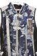 画像2: Qutie Frash / 後ろロングチャイナベスト  ネイビー×シルバー O-26-03-13-003-QU-TO-OW-OS (2)