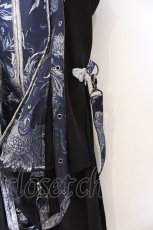 画像3: Qutie Frash / 後ろロングチャイナベスト  ネイビー×シルバー O-26-03-13-003-QU-TO-OW-OS (3)
