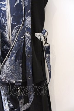画像3: Qutie Frash / 後ろロングチャイナベスト  ネイビー×シルバー O-26-03-13-003-QU-TO-OW-OS