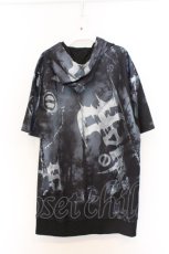 画像3: NieR Clothing / 転写pt半袖パーカー F ブラックロゴ O-26-03-13-041-PU-TO-OW-OS (3)