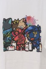 画像2: NieR Clothing / プリントTシャツ XL ホワイト×シエル・ミケ・トビー O-26-03-13-044-PU-TS-OW-OS (2)