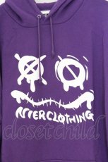 画像2: NieR Clothing / プリントパーカー XL パープル×フェイス O-26-03-13-045-PU-TO-OW-OS (2)