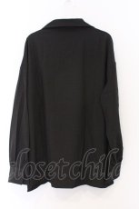 画像3: NieR Clothing / 刺繍入りレースアップシャツ F ブラック×パープル O-26-03-13-046-PU-BL-OW-OS (3)