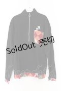 NieR Clothing / 胸ポケットハーフZIPプルオーバー F ブラック×アーガイル O-26-03-13-047-PU-TO-OW-OS