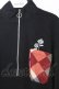 画像2: NieR Clothing / 胸ポケットハーフZIPプルオーバー F ブラック×アーガイル O-26-03-13-047-PU-TO-OW-OS (2)