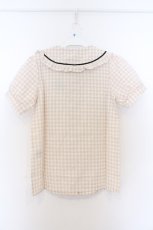 画像3: NieR Clothing / ギンガムチェックブラウス F ベージュ O-26-03-13-048-PU-BL-OW-OS (3)
