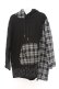画像1: NieR Clothing / チェック切替パーカー F ブラック O-26-03-13-052-PU-TO-OW-OS (1)