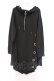 画像1: NieR Clothing / 変型LONG HALF ZIP PULLOVER　プルオーバー F ブラック O-26-03-13-053-PU-TO-OW-OS (1)