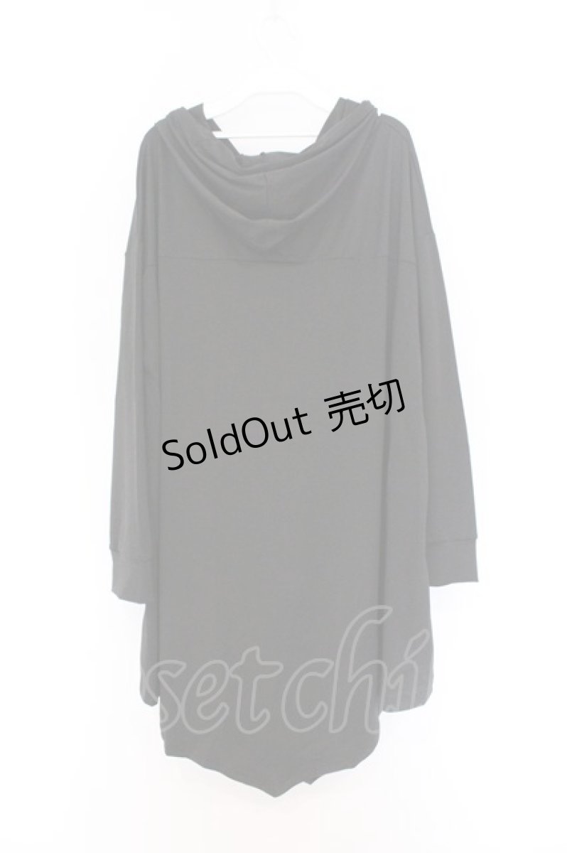 画像2: NieR Clothing / 変型LONG HALF ZIP PULLOVER　プルオーバー F ブラック O-26-03-13-053-PU-TO-OW-OS (2)